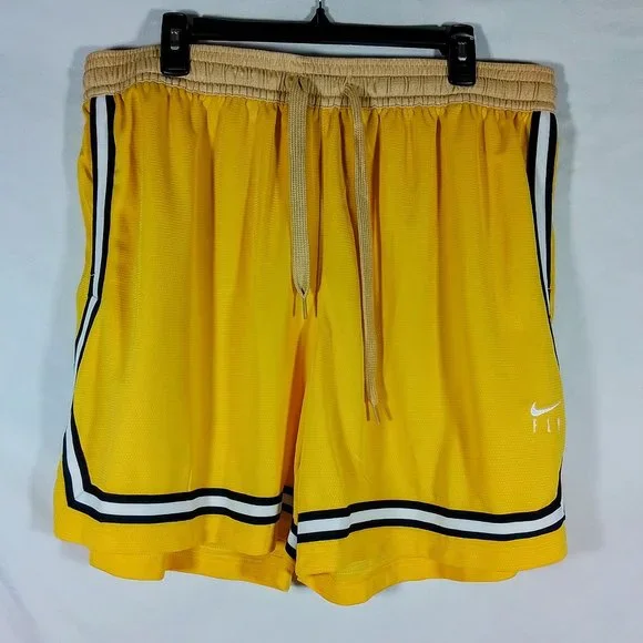 Women's Nike Fly Crossover Basketball Shorts-Vivid Sulfur-Various Sizes-NWT